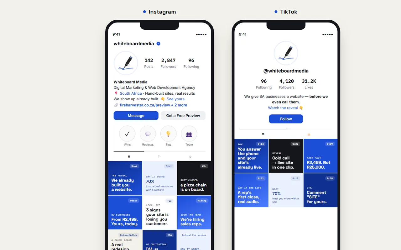Marketing and social: Launching our own brand on Instagram, Facebook and WhatsApp
